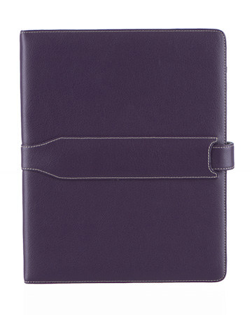 M-Edge Leather Executive Jacket for Apple iPad, Pebbled Purple